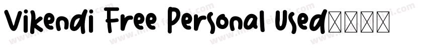Vikendi Free Personal Used字体转换